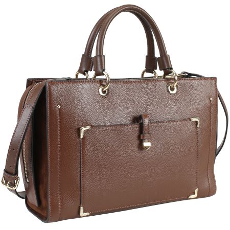 женская большая сумка ALLA PUGACHOVA (арт. AP38053-brown-21Z), по цене 15990 руб.
